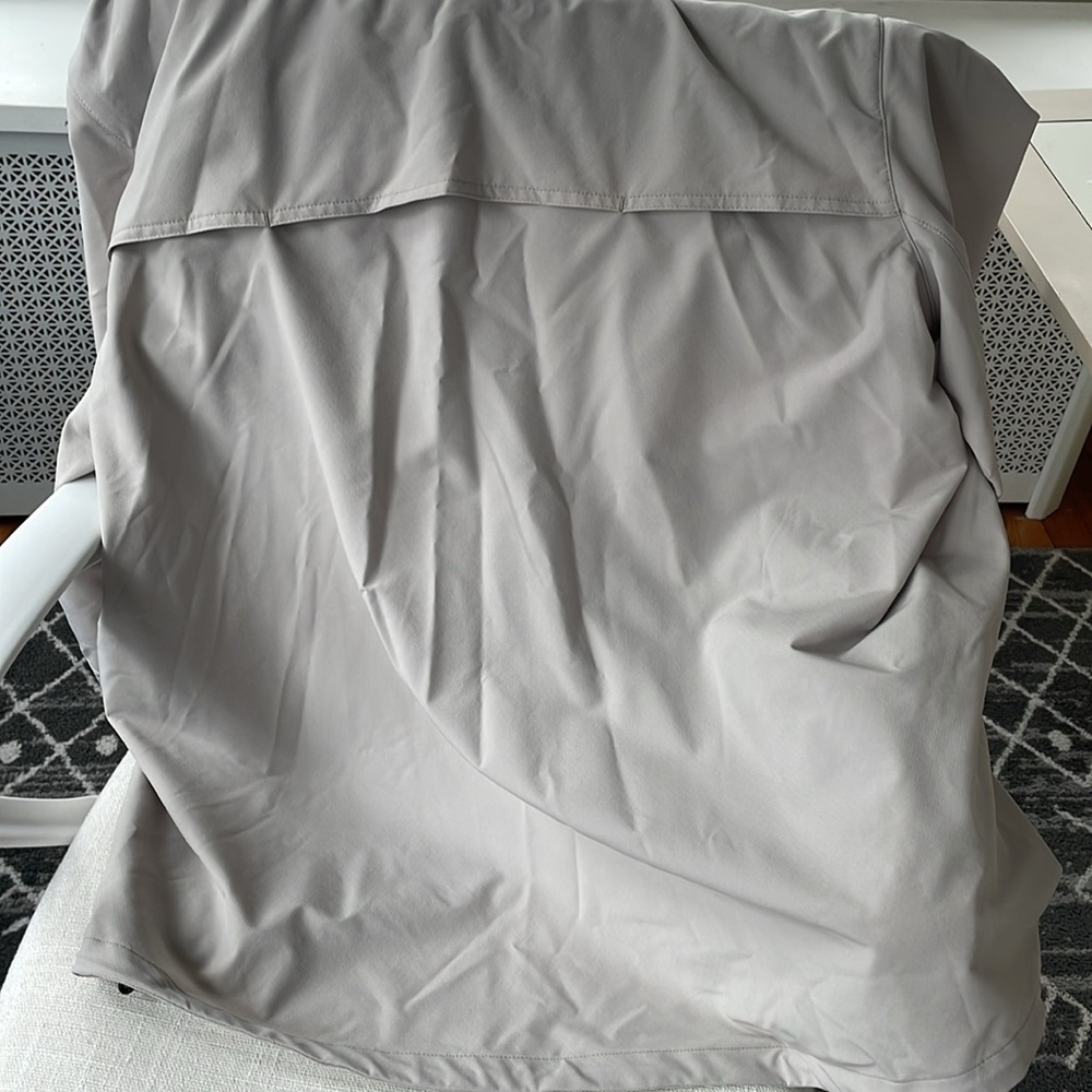 Vineyard Vines Light Gray Pullover Rain Anorak - image 4